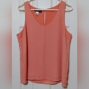 Simply Styled Sears Women's Size M Coral Sleeveless Blouse